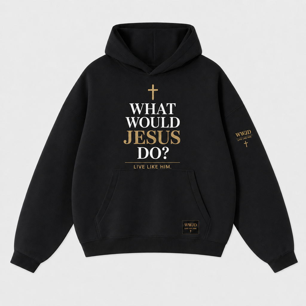 WHAT WOULD JESUS DO? "LIVE LIKE HIM" - HOODIE
