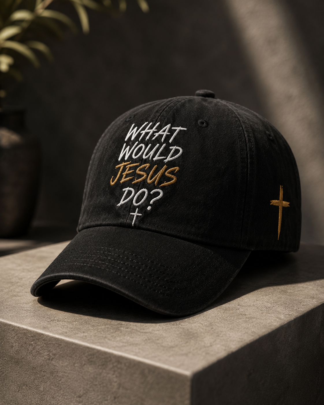WHAT WOULD JESUS DO? Embroidered Cap