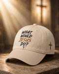 WWJD Embroidered Cap —  Cream